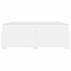 vidaXL Bed Frame with Mattress White 180 x 200 cm Fabric