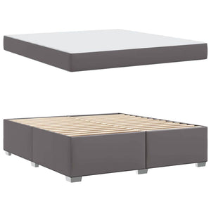vidaXL Bed Frame with Mattress Grey 180 x 200 cm Fabric