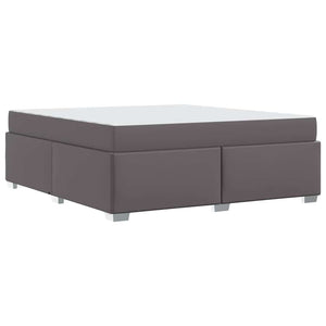 vidaXL Bed Frame with Mattress Grey 180 x 200 cm Fabric
