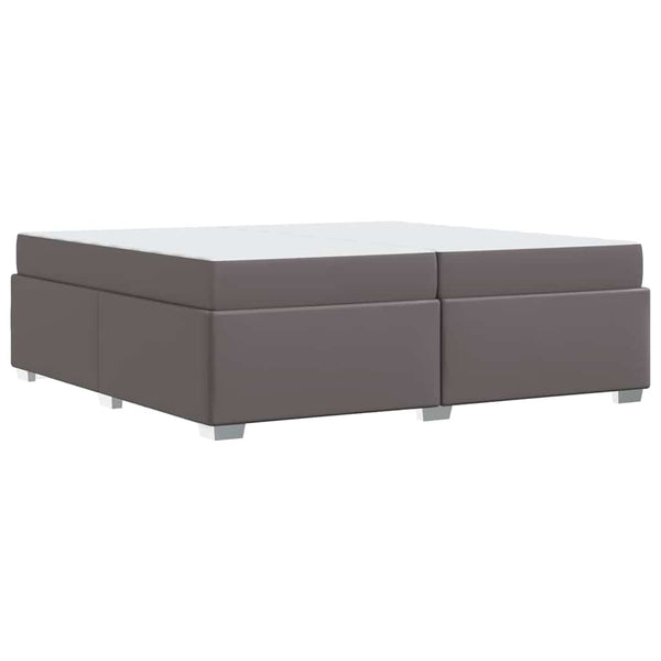 vidaXL Bed Frame with Mattress Grey 200 x 200 cm Fabric