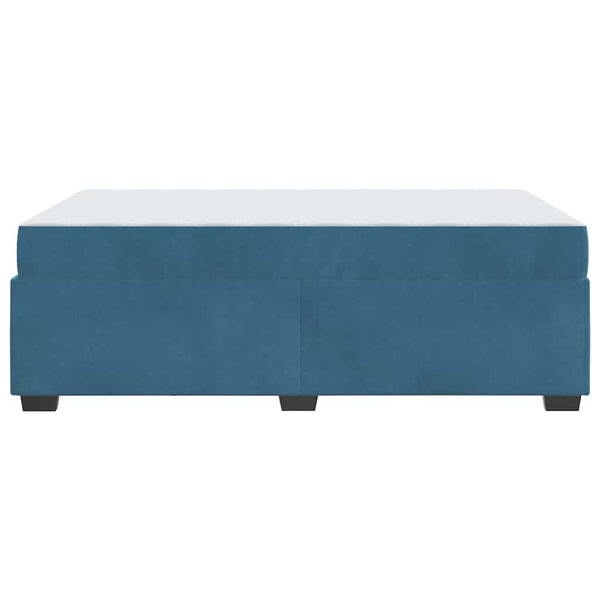 vidaXL Bed Frame with Mattress Dark Blue 120 x 190 cm Fabric