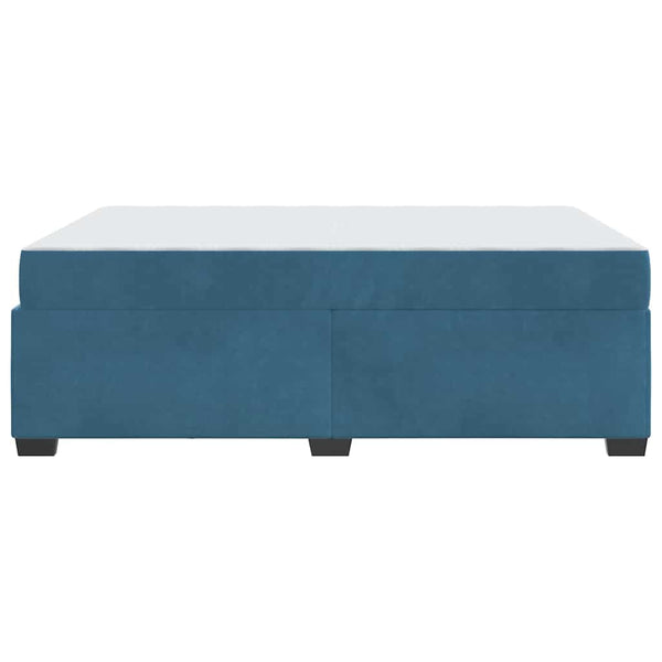 vidaXL Bed Frame with Mattress Dark Blue 160 x 200 cm Fabric