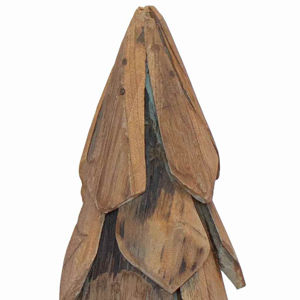 vidaXL Christmas Tree with Stand Brown 51 cm Solid Teak Wood