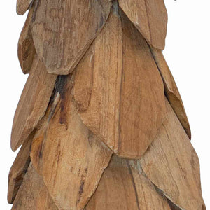 vidaXL Christmas Tree with Stand Brown 51 cm Solid Teak Wood