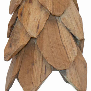 vidaXL Christmas Tree with Stand Brown 51 cm Solid Teak Wood
