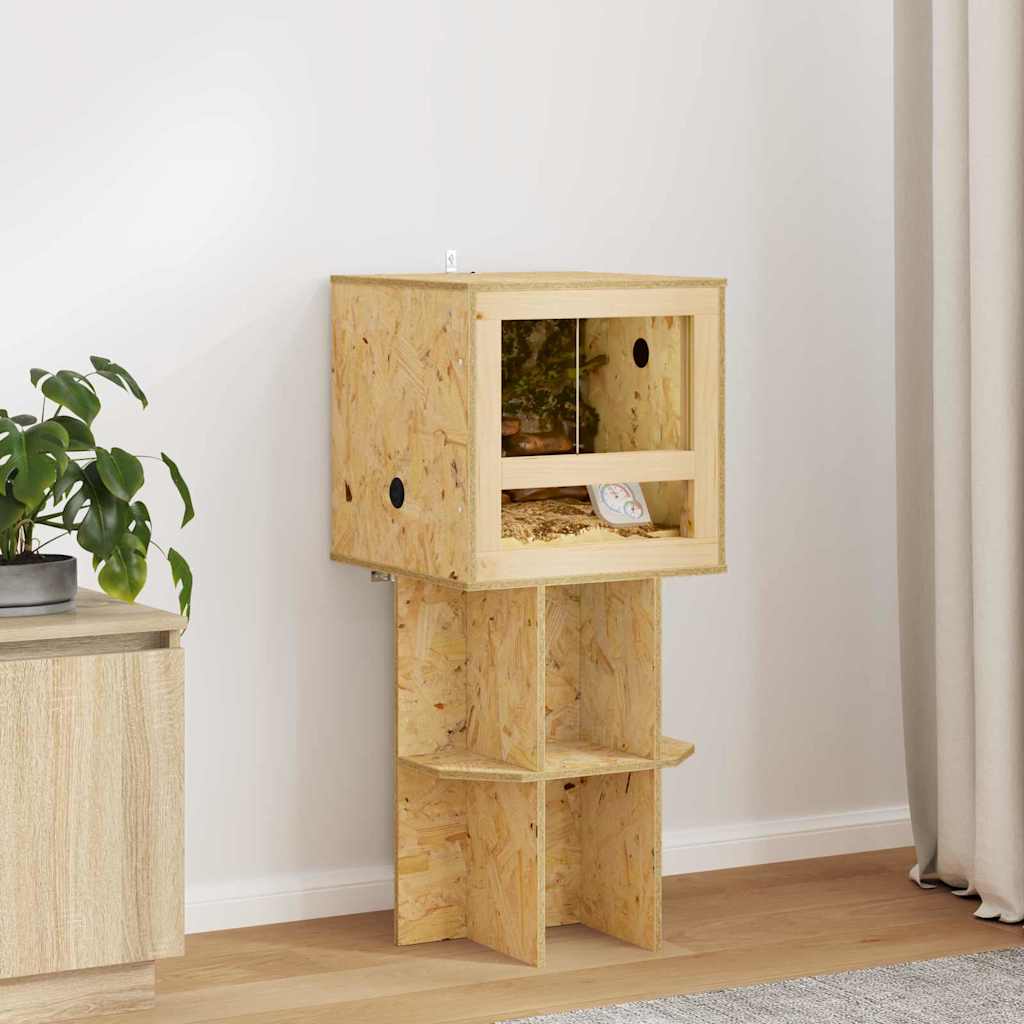 vidaXL Terrarium Brown 40 x 40 x 90 cm OSB