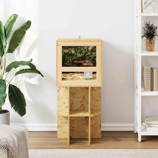 vidaXL Terrarium Brown 40 x 40 x 90 cm OSB