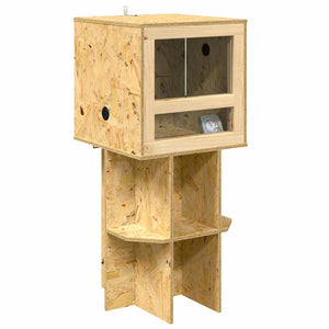 vidaXL Terrarium Brown 40 x 40 x 90 cm OSB