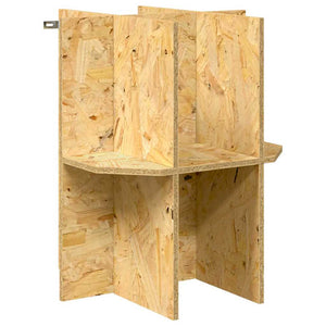 vidaXL Terrarium Brown 40 x 40 x 90 cm OSB