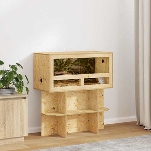 vidaXL Terrarium Brown 80 x 40 x 90 cm OSB