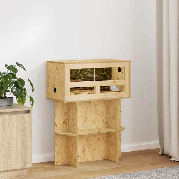 vidaXL Terrarium Brown 60 x 30 x 80 cm OSB