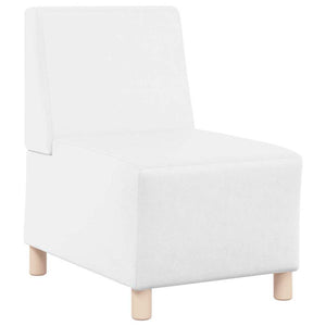 vidaXL Modular Armless Sofa 2 pcs White 55 x 74 x 82 cm Faux Leather