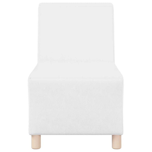 vidaXL Modular Armless Sofa 2 pcs White 55 x 74 x 82 cm Faux Leather