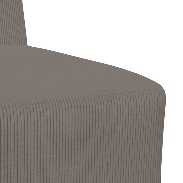 vidaXL Modular Armless Sofa 2 pcs Light Gray 55 x 74 x 82 cm