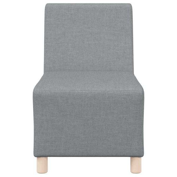 vidaXL Modular Armless Sofa 3 pcs Light Grey 55 x 74 x 82 cm Fabric