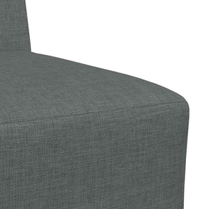 vidaXL Modular Armless Sofa 3 pcs Dark Gray 55 x 74 x 82 cm Fabric