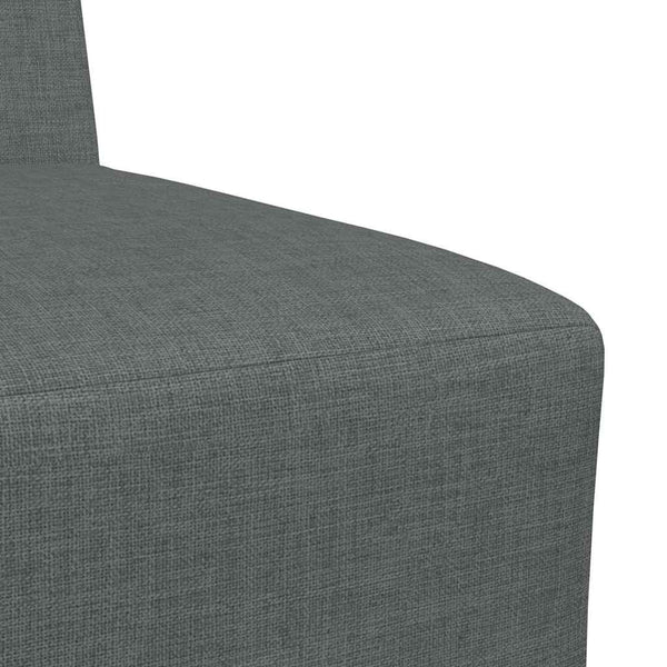 vidaXL Modular Armless Sofa 3 pcs Dark Gray 55 x 74 x 82 cm Fabric