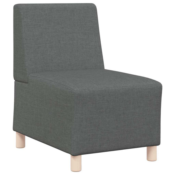 vidaXL Modular Armless Sofa 3 pcs Dark Gray 55 x 74 x 82 cm Fabric