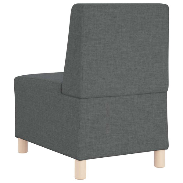 vidaXL Modular Armless Sofa 3 pcs Dark Gray 55 x 74 x 82 cm Fabric