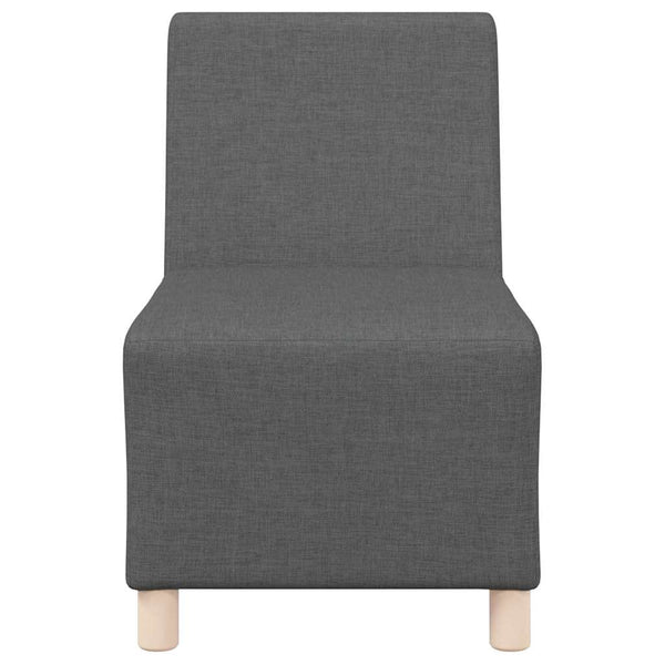 vidaXL Modular Armless Sofa 3 pcs Dark Gray 55 x 74 x 82 cm Fabric