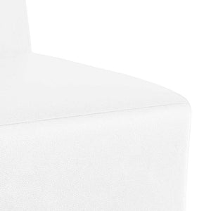 vidaXL Modular Armless Sofa 3 pcs White 55 x 74 x 82 cm Faux Leather