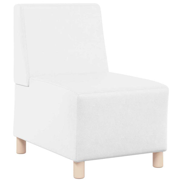 vidaXL Modular Armless Sofa 3 pcs White 55 x 74 x 82 cm Faux Leather