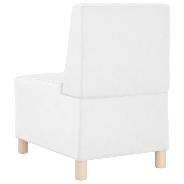 vidaXL Modular Armless Sofa 3 pcs White 55 x 74 x 82 cm Faux Leather