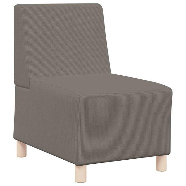 vidaXL Modular Armless Sofa 3 pcs Light Grey 55 x 74 x 82 cm