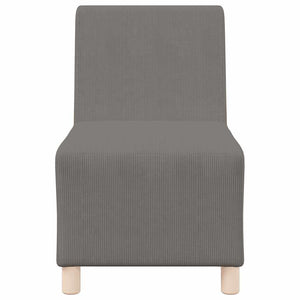 vidaXL Modular Armless Sofa 3 pcs Light Grey 55 x 74 x 82 cm