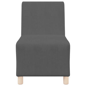 vidaXL Modular Armless Sofa 3 pcs Dark Gray 55 x 74 x 82 cm