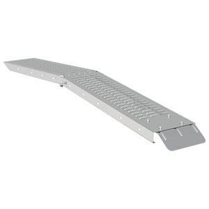 vidaXL Foldable Ramp 200kg per Ramp 2 pcs Silver 166 x 23 x 4.5 cm