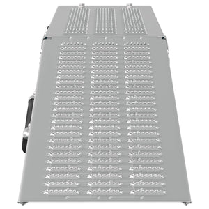 vidaXL Foldable Ramp 200kg per Ramp 2 pcs Silver 166 x 23 x 4.5 cm