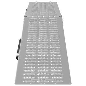 vidaXL Folding Ramp 200kg per Ramp 2 pcs. Silver 186 x 23 x 4.5 cm