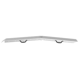 vidaXL Folding Ramp 200kg per Ramp 2 pcs. Silver 186 x 23 x 4.5 cm