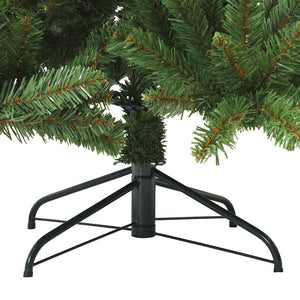vidaXL Artificial Foldable Christmas Tree Green 180 cm PVC, Steel