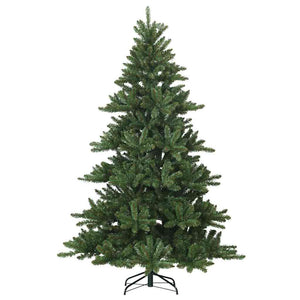 vidaXL Artificial Foldable Christmas Tree Green 210 cm PVC, Steel