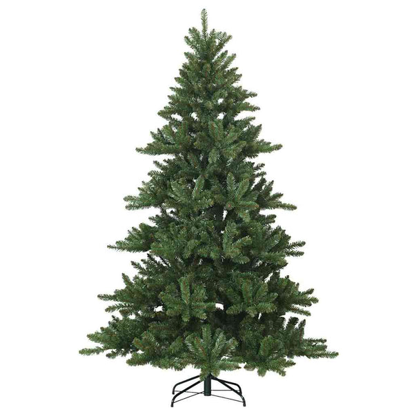 vidaXL Artificial Foldable Christmas Tree Green 210 cm PVC, Steel