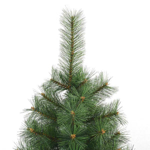 vidaXL Artificial Folding Christmas Tree Green 120 cm PVC, Steel