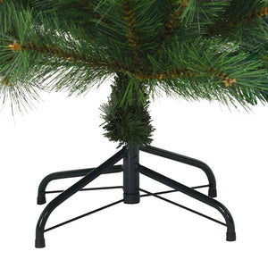 vidaXL Artificial Folding Christmas Tree Green 120 cm PVC, Steel