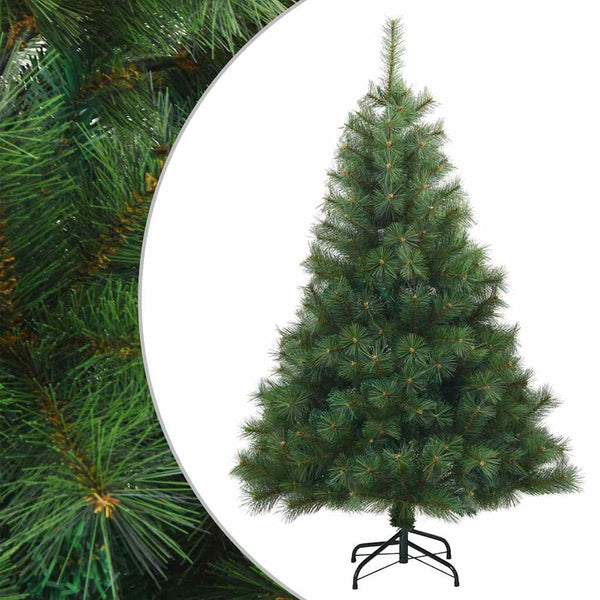 vidaXL Artificial Folding Christmas Tree Green 120 cm PVC, Steel