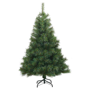 vidaXL Artificial Folding Christmas Tree Green 120 cm PVC, Steel