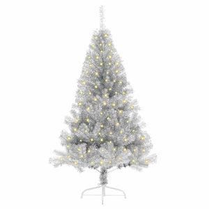 Künstlicher Weihnachtsbaum Silber Vorbeleuchtet 150cm