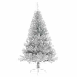Künstlicher Weihnachtsbaum Silber Vorbeleuchtet 150cm