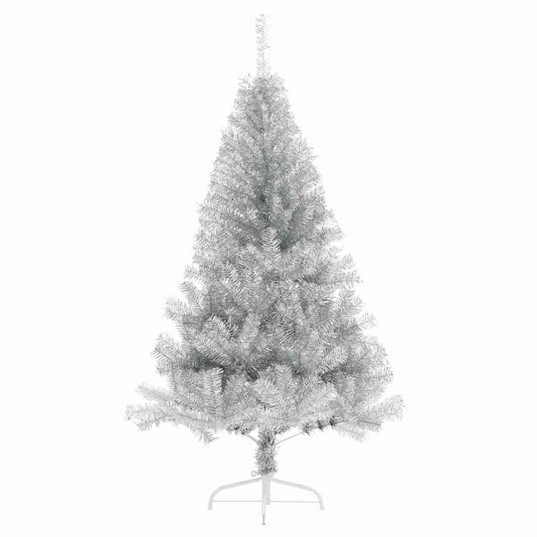 Künstlicher Weihnachtsbaum Silber Vorbeleuchtet 150cm