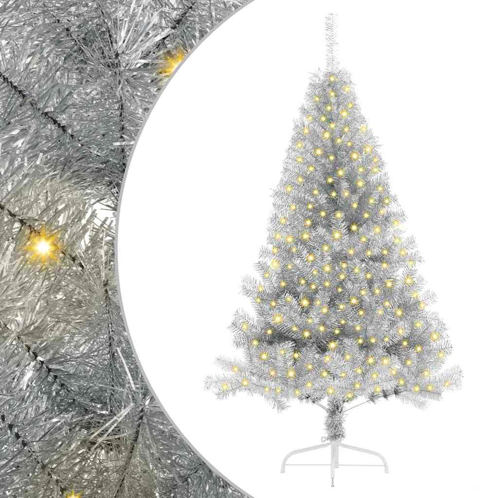 Silberner LED Weihnachtsbaum 180cm