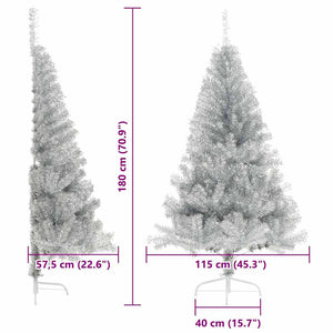 Silberner LED Weihnachtsbaum 180cm