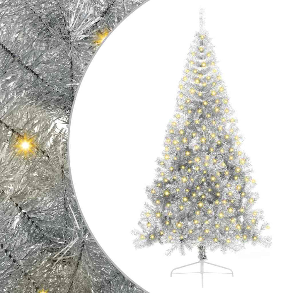 Silberner LED Weihnachtsbaum 240cm