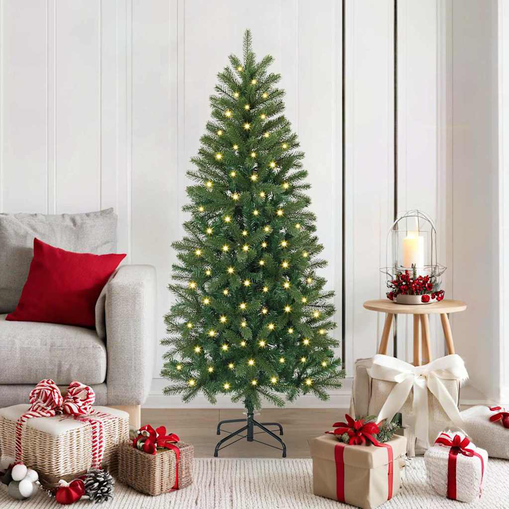 Künstlicher Weihnachtsbaum mit LEDs, 150 cm