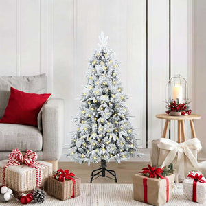 vidaXL Artificial Foldable Christmas Tree Green 120 cm PE and PVC