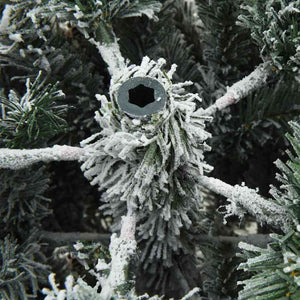 vidaXL Artificial Folding Christmas Tree White 150 cm PE and PVC